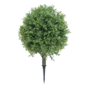 Artificial Boxwood/Cedar/Cypress Topiary Ball Trees with Ground Spikes