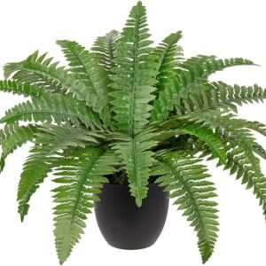 Artificial Potted Boston Ferns ( Tabletop Greenery Potted Plants)