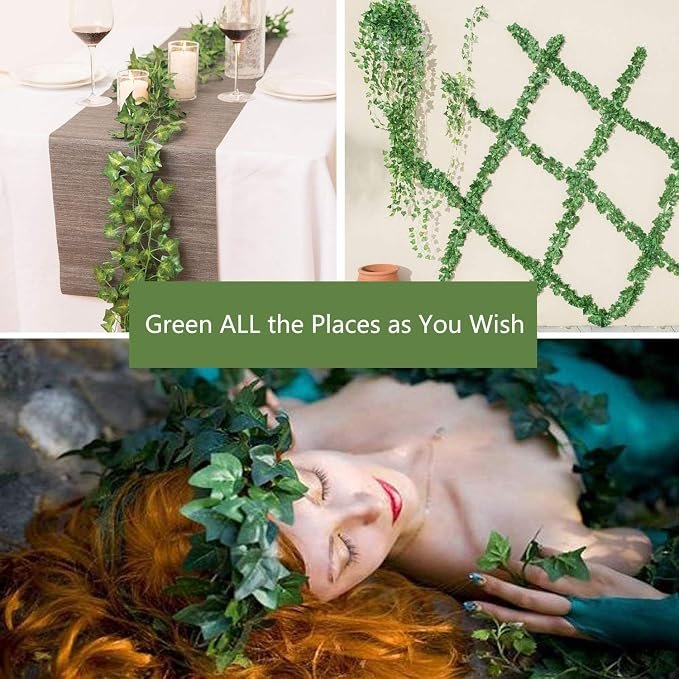 Artificial Vines / Hanging Green Leaves- A - Image 8