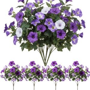 Artificial Morning Glory Flowers Stems/Bouquets