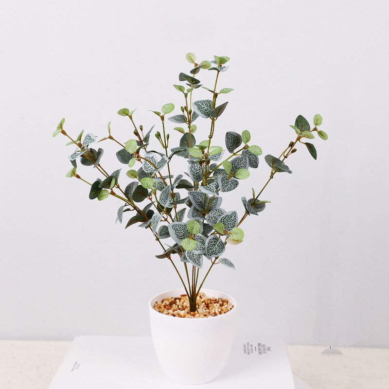 Artificial Potted Eucalyptus ( Tabletop Greenery Potted Plants) - Image 6