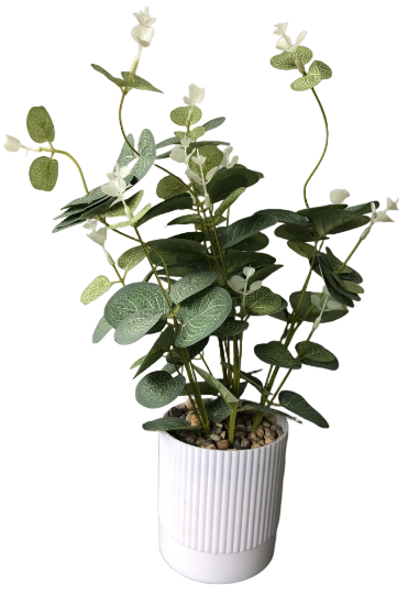 Artificial Potted Eucalyptus ( Tabletop Greenery Potted Plants) - Image 3