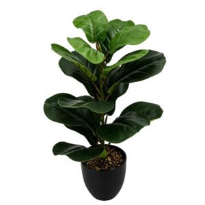 Artificial Potted Fiddle Leaf( Tabletop Greenery Potted Plants)